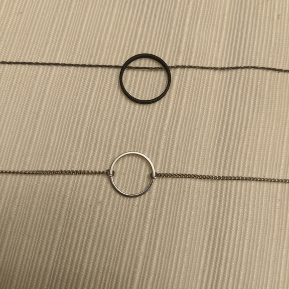 set of minimalist circle chokers - Picture 1 of 2